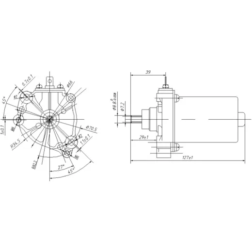 Starter Anlasser JMP MQD5010anticlock