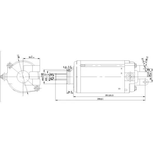 Starter Anlasser JMP MQD6839anticlock