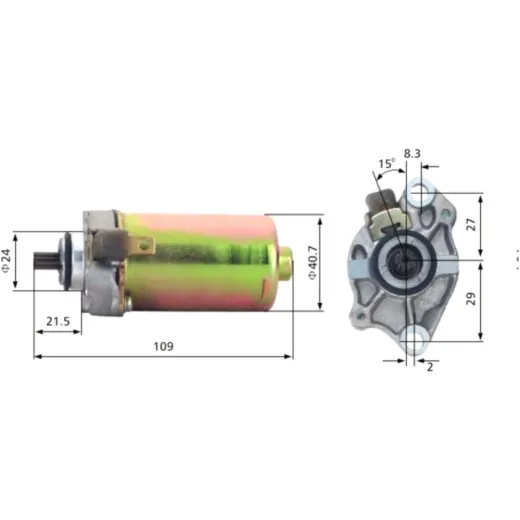Starter Anlasser JMP MQD406anticlock