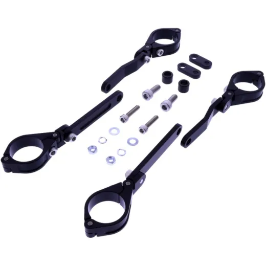 Lampenhalter Daytona 35 mm einstellbar schwarz