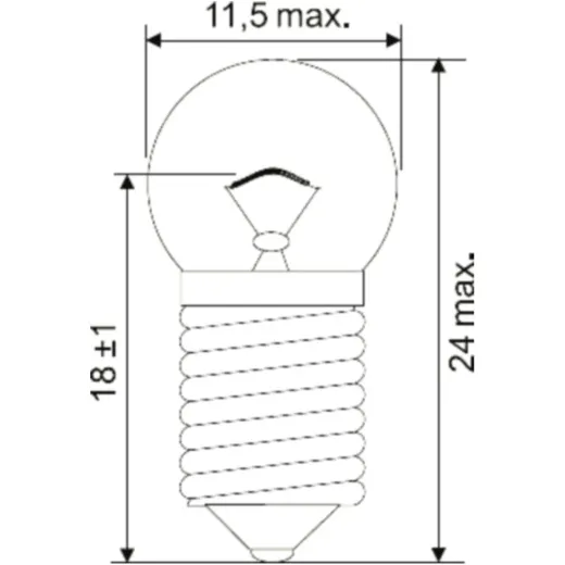 Bulb 6v0.6w jmp 1802JMP10er