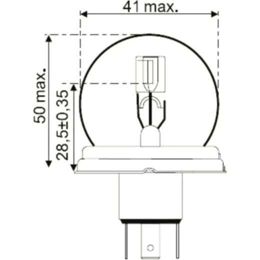 Lampe 6V45/40W JMP