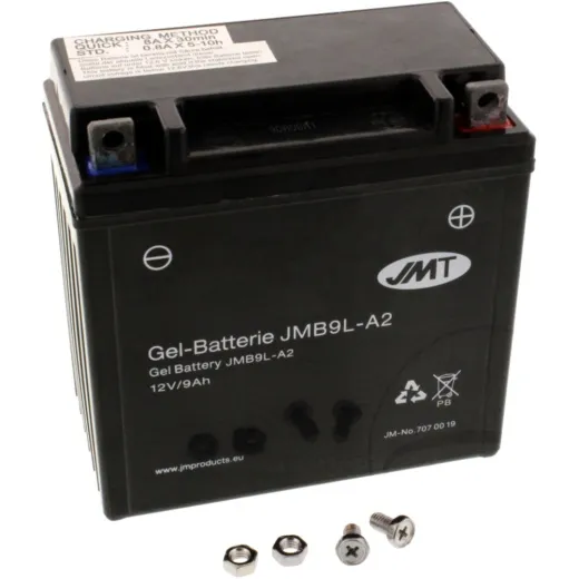 Motorradbatterie YB9L-A2 Gel JMT