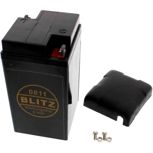 Battery BLITZ 0811 gel black, Maintenance free