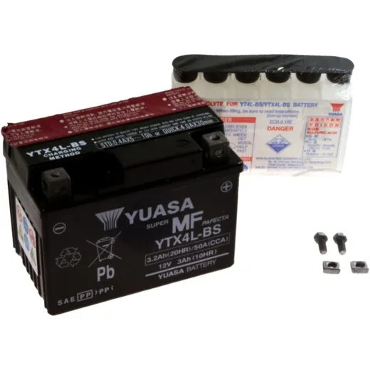 Motorcycle Battery YTX4L-BS YUASA