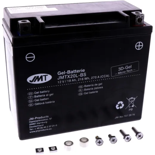 Motorcycle Battery YTX20L-BS GELJMT