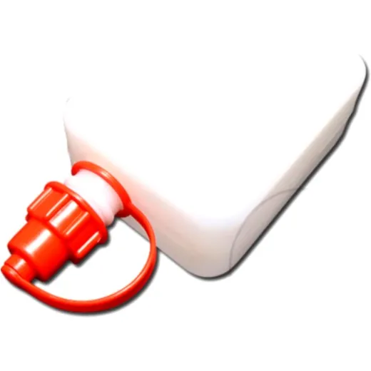 Plastic fuel can 0.5l clear