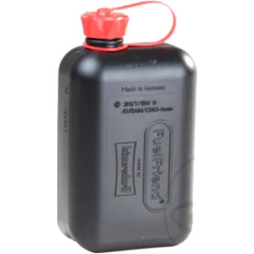 Plastic fuel can 2l black
