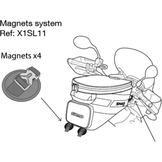 Magnethalter Satz Shad