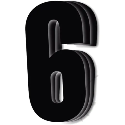 Race numbers no.6 black bird racing 1108303