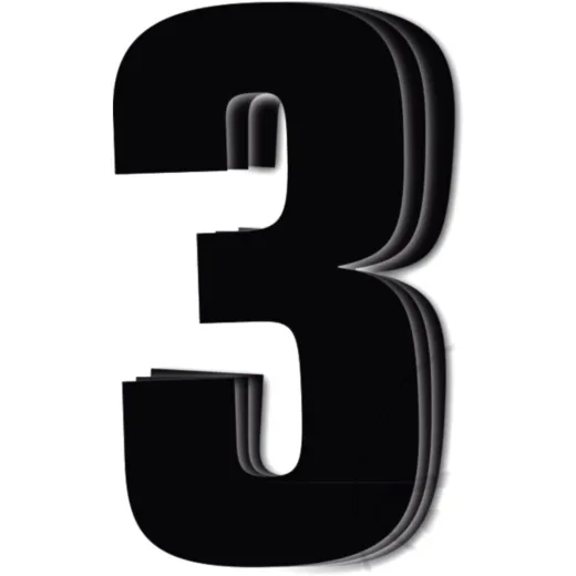 Race numbers no.3 black bird racing 1108311
