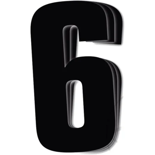 Race numbers no.6 black bird racing