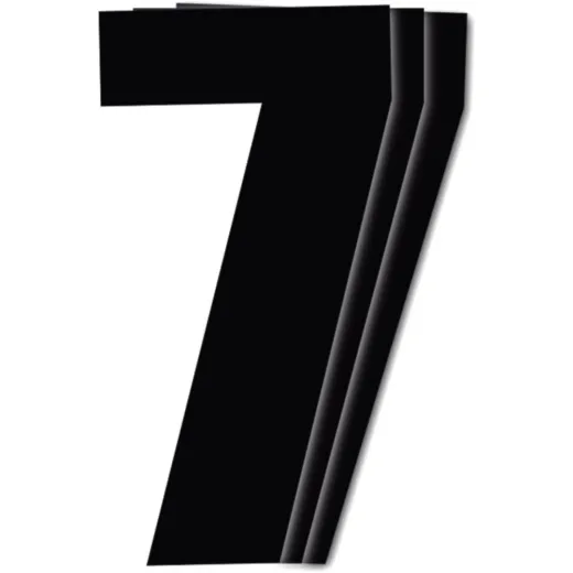 Race numbers no.7 black bird racing 1108315