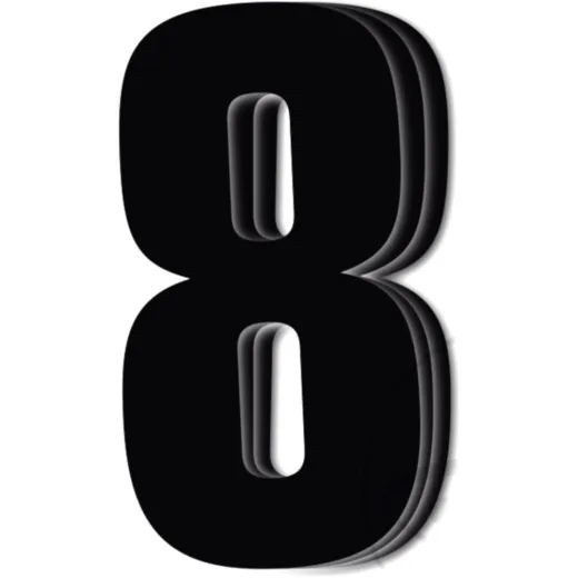 Race numbers no.8 black bird racing 1108316