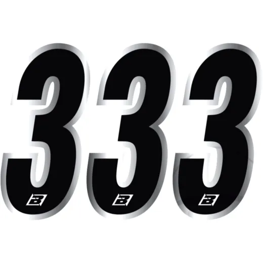 Race numbers no.3 black bird racing 1108321