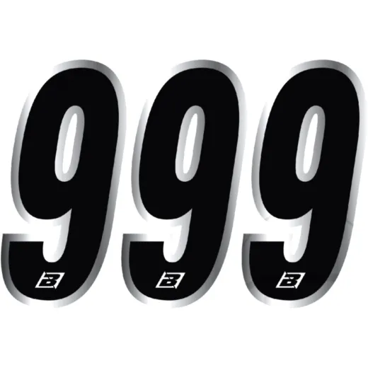 Race numbers no.9 black bird racing 1108327