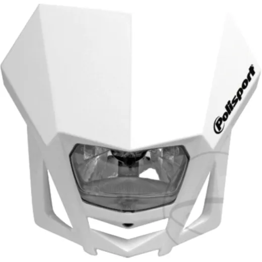 Off road headlamp with number board white