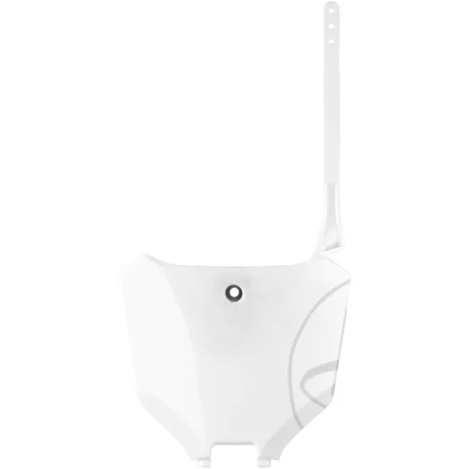 Race number plate white