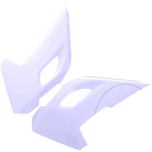 RADIATOR GUARDS KIT WHITE