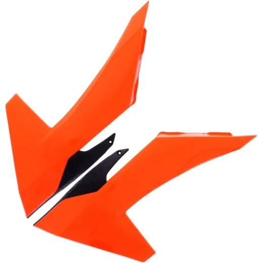 RADIATOR GUARDS KIT BLACK/ORANGE