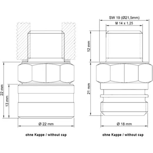 Oil drain plug one way valve SB210221SNA
