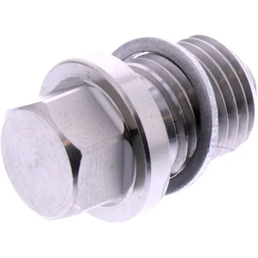 Oil drain plug magnetic