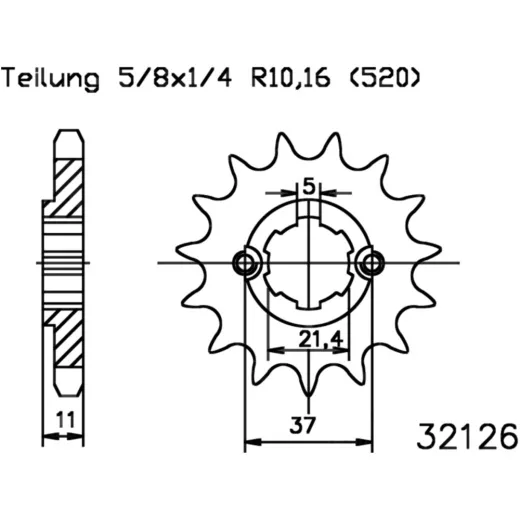 Front sprocket 12 tooth 520 503212612