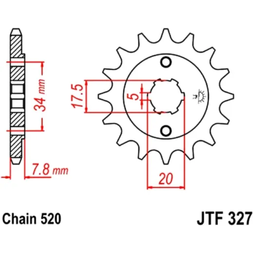 Front sprocket 11 tooth pitch 520 JTF32711