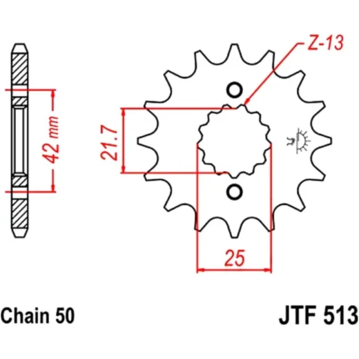 Front sprocket 15tooth pitch 530 JTF51315