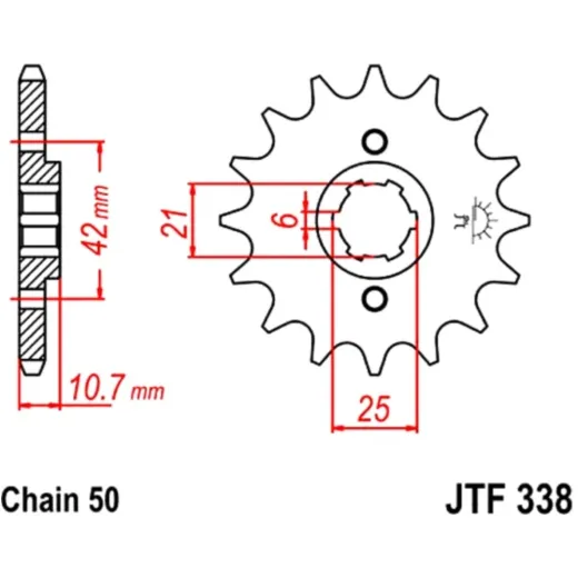 Front sprocket 16tooth pitch 530 JTF33816