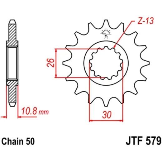 Front sprocket 15tooth pitch 530 JTF57915