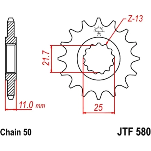 Front sprocket 16tooth pitch 530 JTF58016