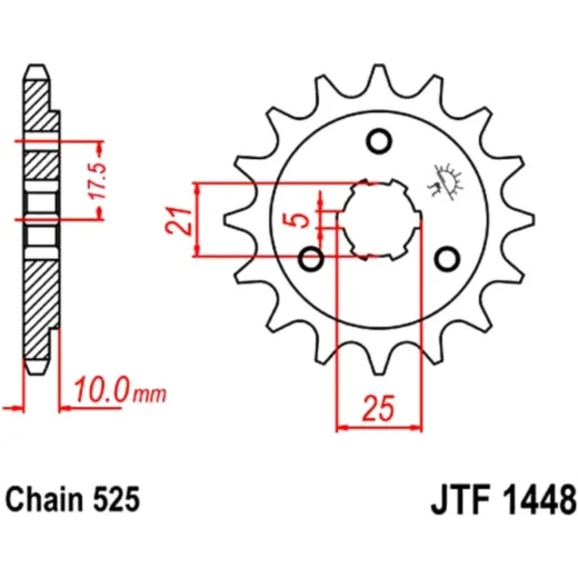 Front sprocket 13t pitch 525