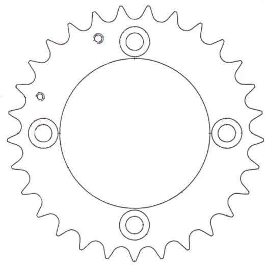 Rear sprocket 29 tooth pitch 520