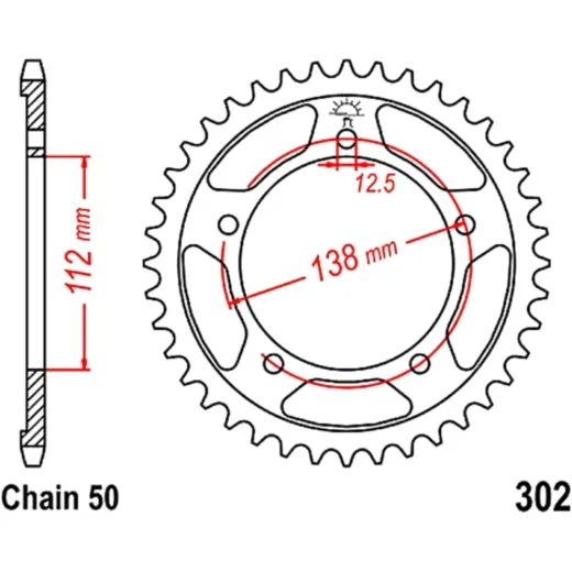 Rear sprocket 39 tooth pitch 530 JTR30239
