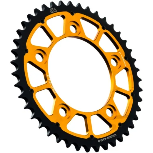REAR SPROCKET TWINSTAR 43 TOOTH PITCH 525 GOLD