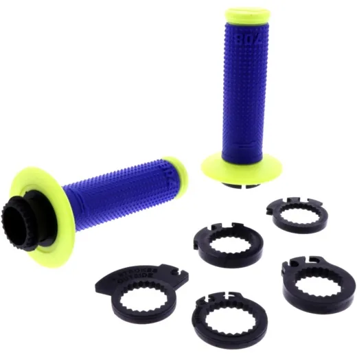 Hebel Griffgummi 708 fluoreszierend gelb/blau