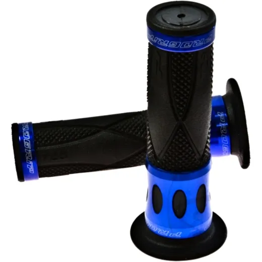 Grips black/blue aluminium