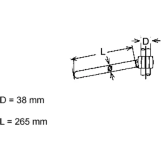 Handlebar chromeed steel 7998