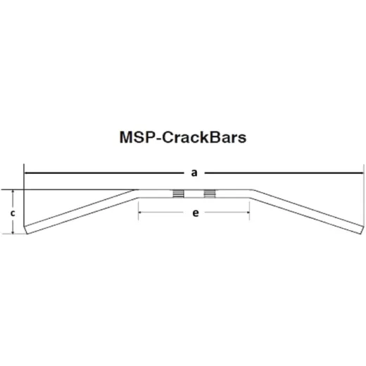 handlebar Steel chrome KK 1inch 6151