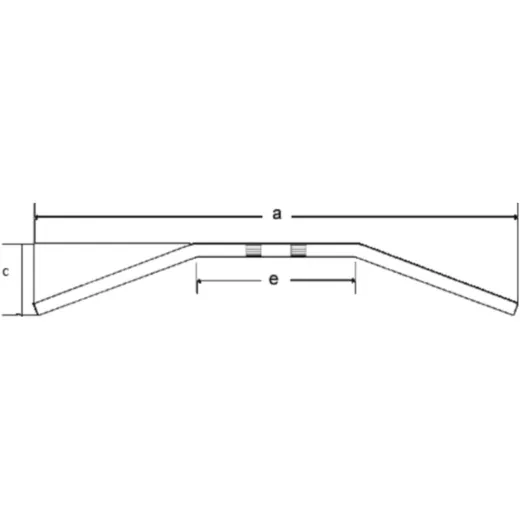 Lenker Stahl chrom 22MM Fehling 7017
