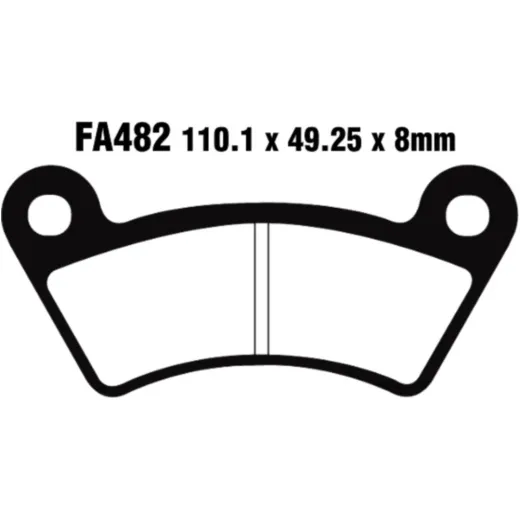 Brake pad standard ebc FA482TT