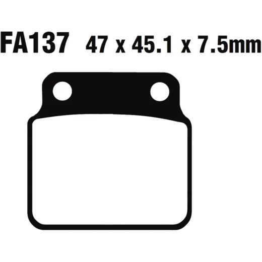 Brake pad standard ebc FA137TT