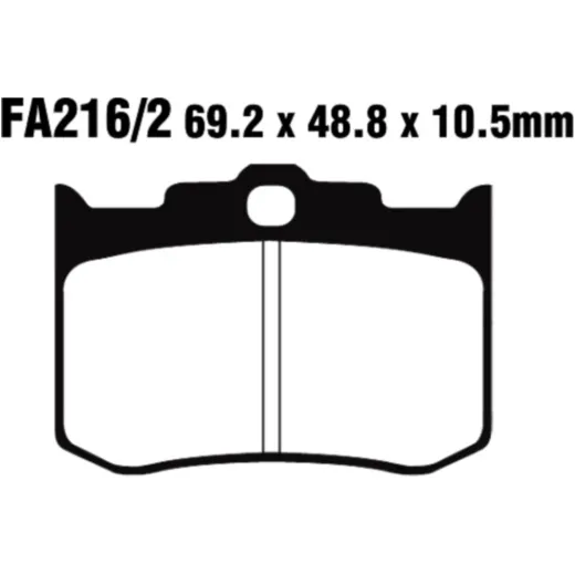Brake pad standard ebc FA2162