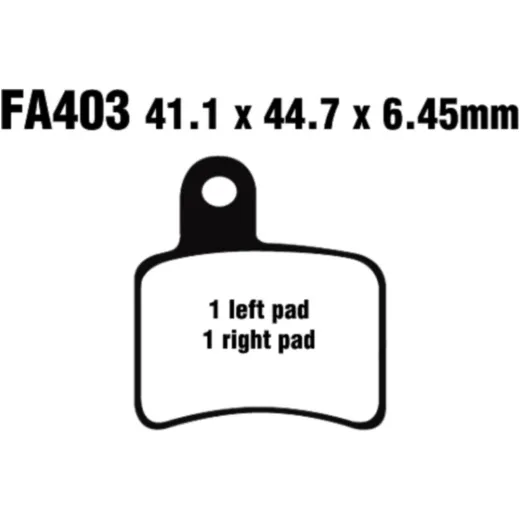 Brake pad standard ebc FA403