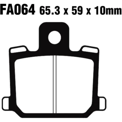Brake pad standard ebc FA064