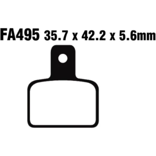 Brake pad standard ebc FA495
