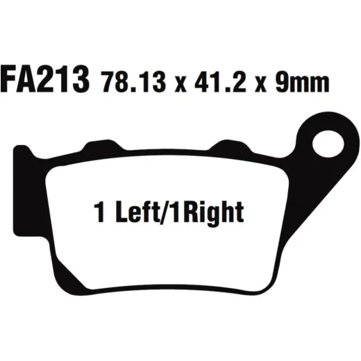 Brake pad sinter hh scooter ebc SFA213HH