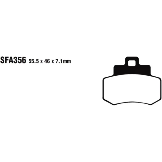 Brake pad sinter hh scooter ebc SFA356HH