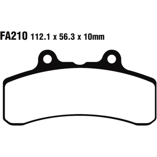 Brake pad semi-sinter v ebc FA210V